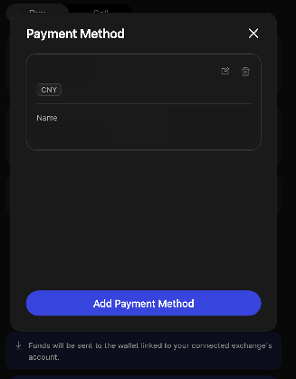 Payment Method list