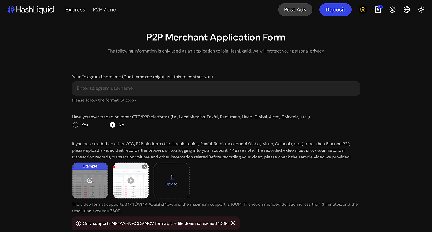 Telegram username and prior P2P trading experience