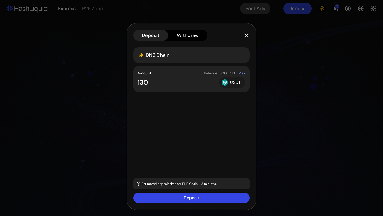 Enter a deposit amount